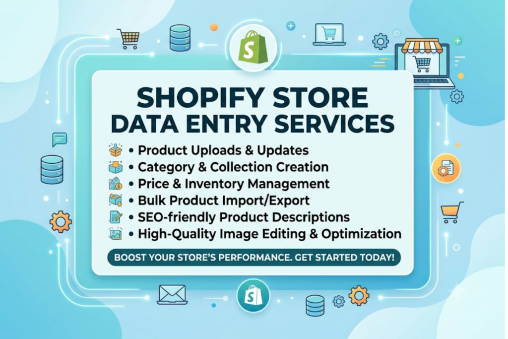Shopify Store Data Entry Services